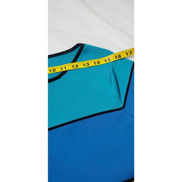 Grace Knitwear Women's Striped Silk Blend Stretch Blouse Size XL Office Work#39l - Picture 8 of 9